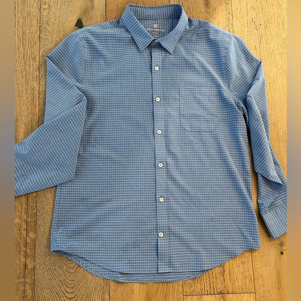 Mack Weldon Aitflex Shirt Highland Check Heather men medium - Picture 3 of 13